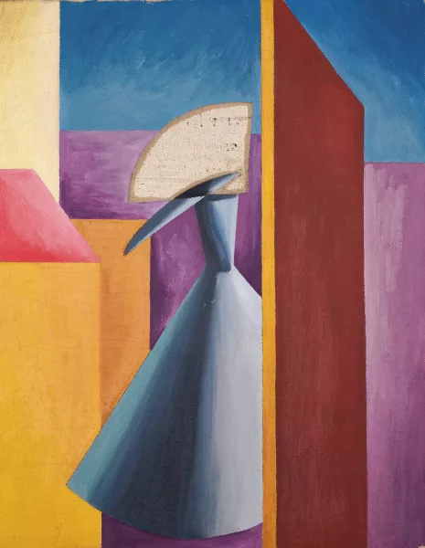 Alberto Magnelli — Donna e case (Femme et maisons), 1917