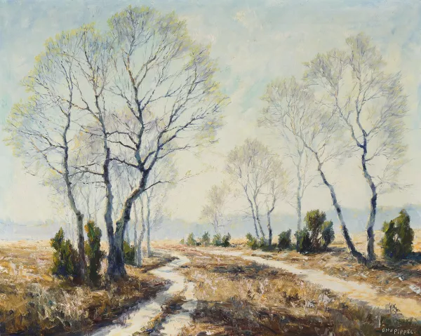 Otto Pippel — Heideweg im Vorfrühling