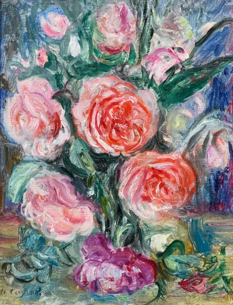 Charles Camoin — "Roses épanouies"
