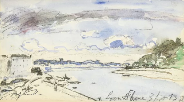 Johan Barthold Jongkind — "Le Rhône à Saint-Clair"