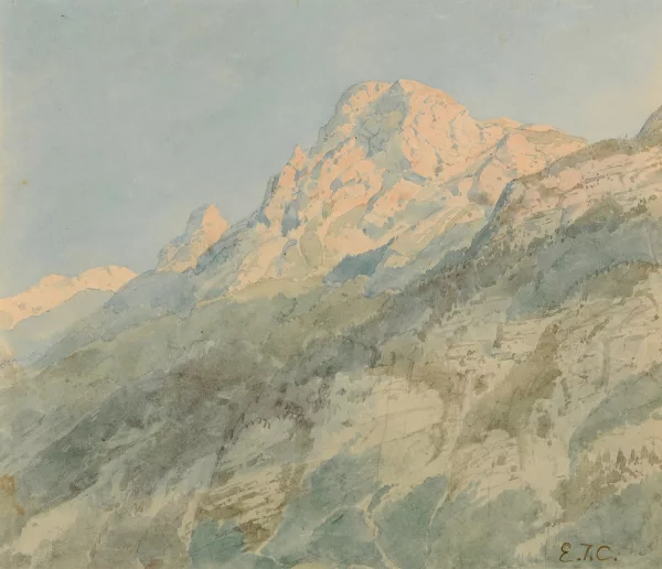 Edward Theodore Compton — Bergspitzen im Morgenlicht