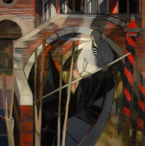 Camille Hilaire — Gondolier à Venise