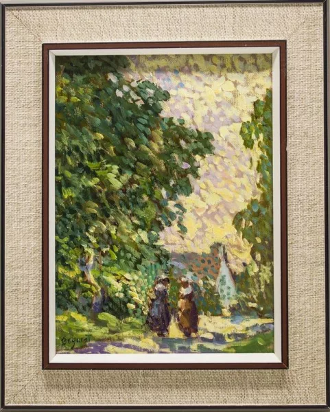 Eugène Begarat — Paysage animé