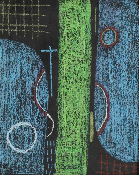 Max Ackermann — Composition à la ligne verte