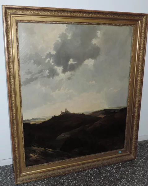 Heinrich Karl von Pechmann — Weite Landschaft mit Burg