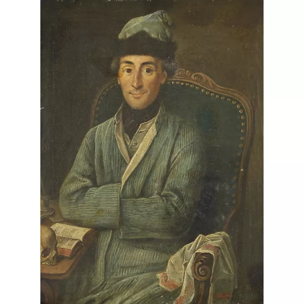 Friedrich Ludwig Hauck — Bildnis eines Gelehrten im Armlehnstuhl.