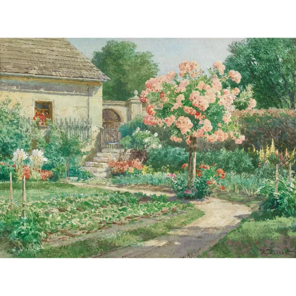 Hugo Darnaut — "Aus einem Garten in Grafenegg Niederösterreich".