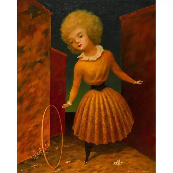 Philip Campbell Curtis — Jeune fille au cerceau