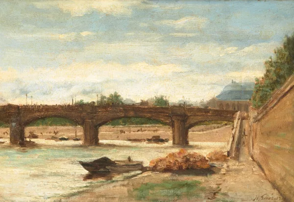 Henri Guérard — Pont de la Concorde mit dem Grand Palais im Hintergrund