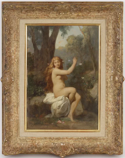 Hippolyte Lazerges — Nymphe aux papillons