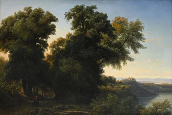 Édouard Hostein — Paysage animé,