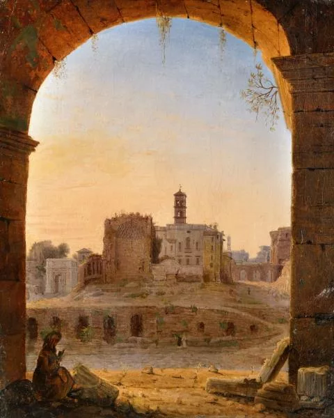 Wilhelm Brücke — Blick auf das Forum Romanum vom Kolosseum