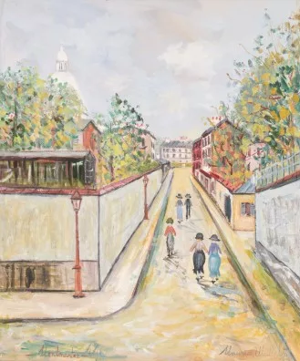 Maurice Utrillo — Strasse in Montmartre
