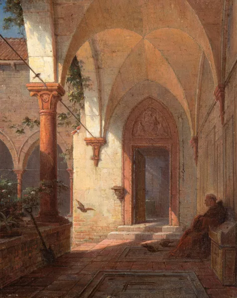 Ludwig Mecklenburg — Blick in einen Kreuzgang