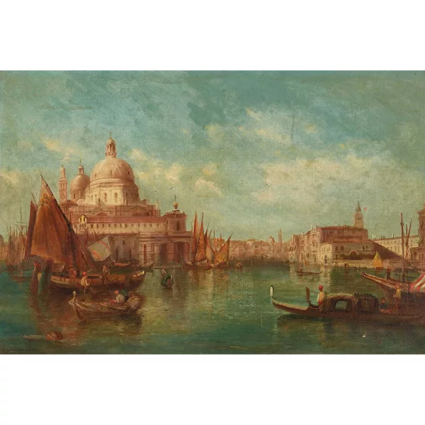 Alfred Pollentine — Canal Grande in Venedig mit Santa Maria della Salute.