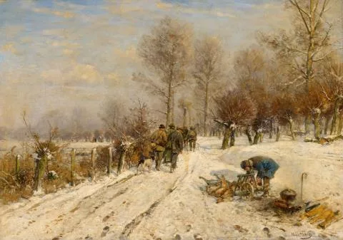 Hugo Mühlig — Landschaft mit Jägern