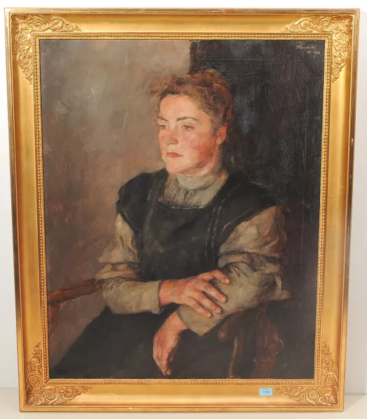 Hans Sutter — Portrait d’une femme assise