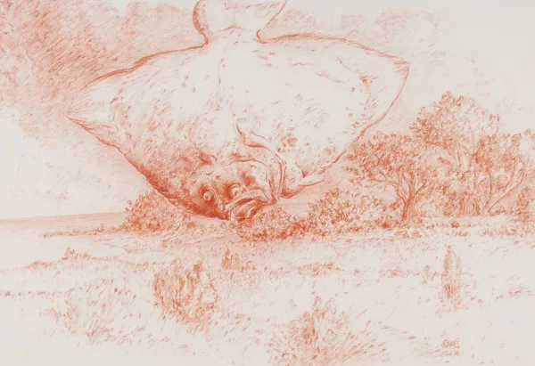 Günter Grass — Butt über Landschaft, 1986