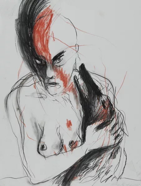 Angela Hampel — Frau und Tier, 1989