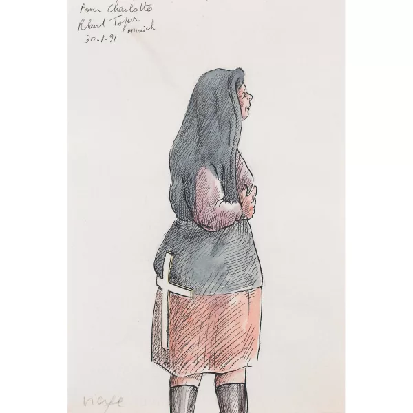 Roland Topor — "Vierge".