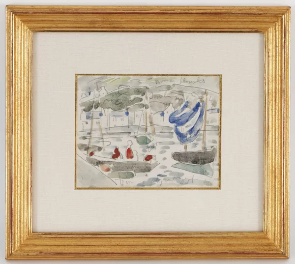 Louis Valtat — Voiliers au port, circa 1930