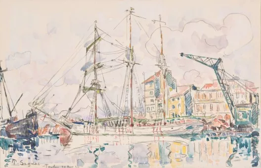 Paul Signac — Le port de Toulon, 1924