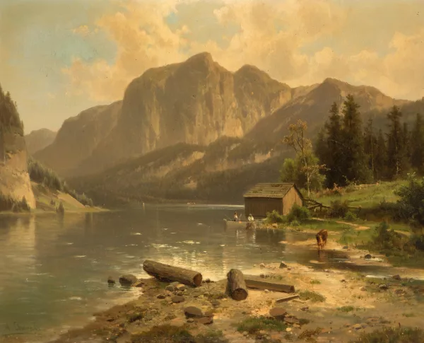 Adolf Chwala — Der Altausseersee mit der Trisselwand in Steiermark