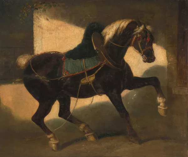 Théodore Géricault — Umkreis Pferd im Profil