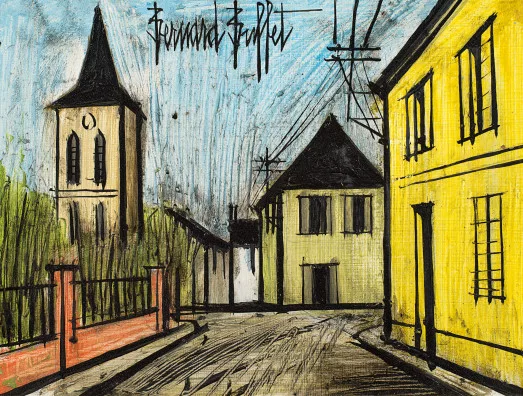 Bernard Buffet — Rue de village
