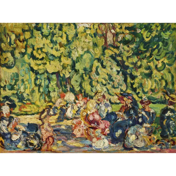 Louis Valtat — "Femmes et enfants au jardin du Luxembourg".