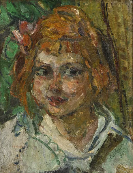 Michel Kikoine — Portrait d'une fillette,