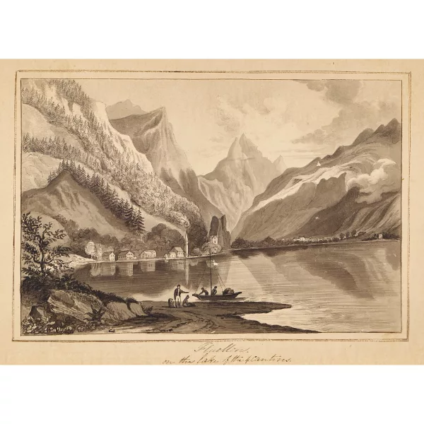James Pattison Cockburn — "Fluellen on the lake of the 4 Cantons".