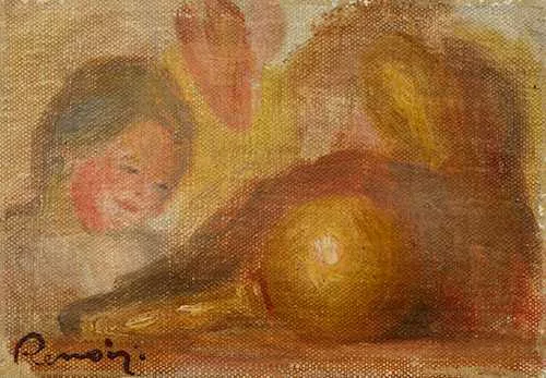 Pierre-Auguste Renoir — Testa di ragazza e bilboquet, 1893