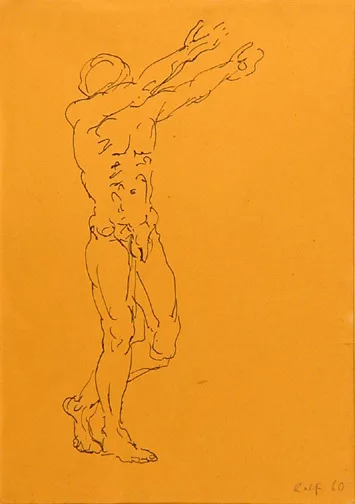 A. R. Penck — Nu masculin, 1960