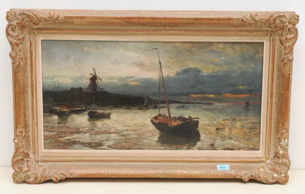 Jeanna Maria Charlotta Bauck — Attribué à Bauck, Jeanna — zugeschrieben Fischerboote am Strand