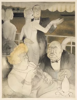 Jeanne Mammen — Auf der Yacht, um 1932