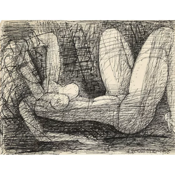 Marcel Gromaire — "Femme allongée".