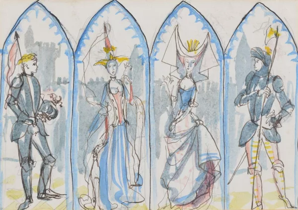 Philippe Jullian — Projet de costume de théâtre