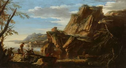 Salvator Rosa — Paesaggio costiero