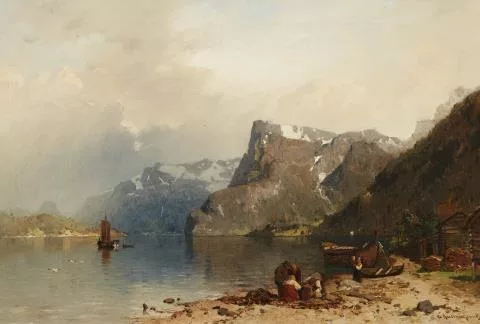 Georg Anton Rasmussen — Paysage de fjord norvégien