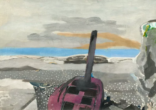 Georges Braque — Barque et falaise, 1953