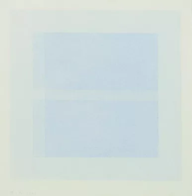 Antonio Calderara — Komposition in blau, 1979