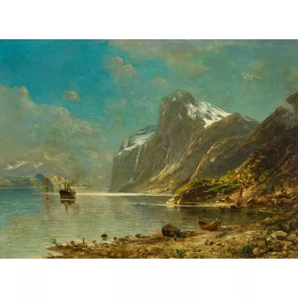 Alfred Karl Julius Otto von Schönberger — "Parthie aus den Lofoten".