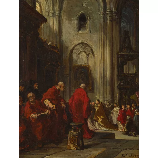 Eugène Isabey — L'office religieux