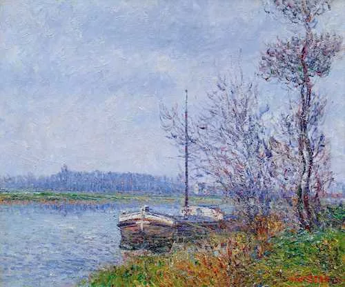 Gustave Loiseau — Péniche sur l’Oise. 1900.