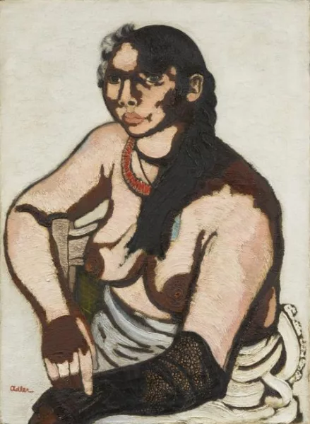 Jankel Adler — Halbakt