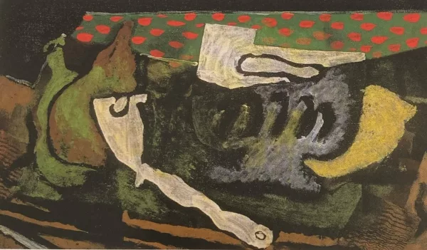 Georges Braque — Verre, pipe et poires, 1920
