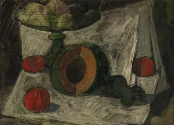 Ruggero Alfredo Michahelles — Attribué à Ruggero Alfredo Michahelles — Nature morte au melon
