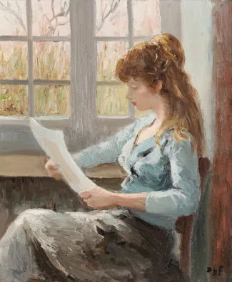 Marcel Dyf — Jeune fille lisant