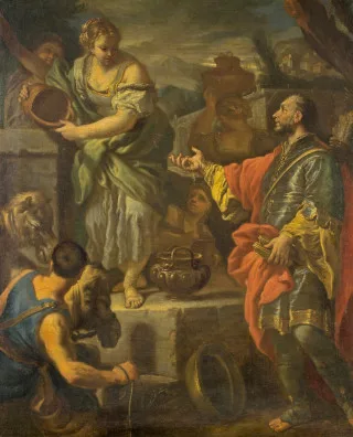 Francesco Solimena — Rachel am Brunnen